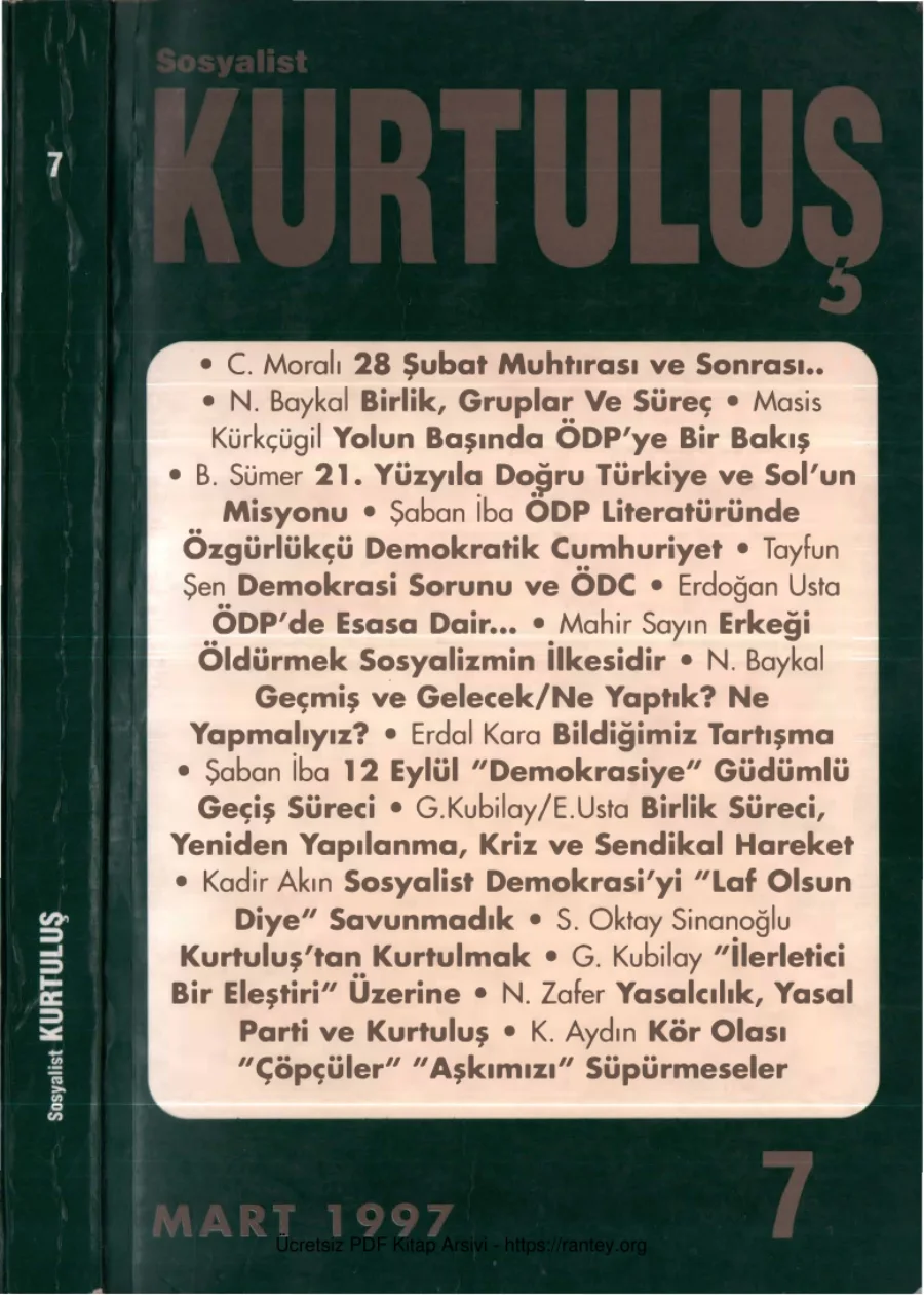 007 Mart 1997 kapak görseli