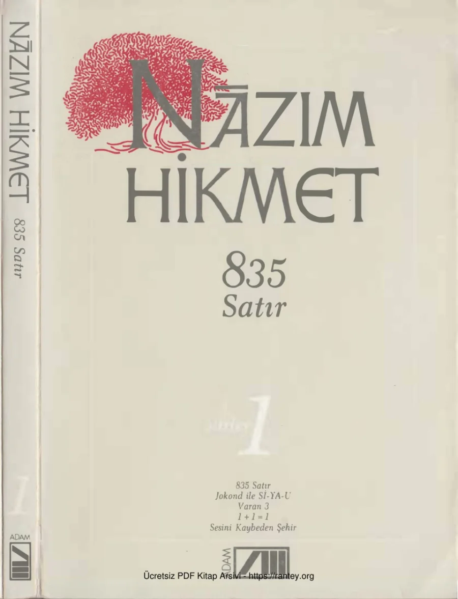 01 835 Satır Adam Yayınları kapak görseli