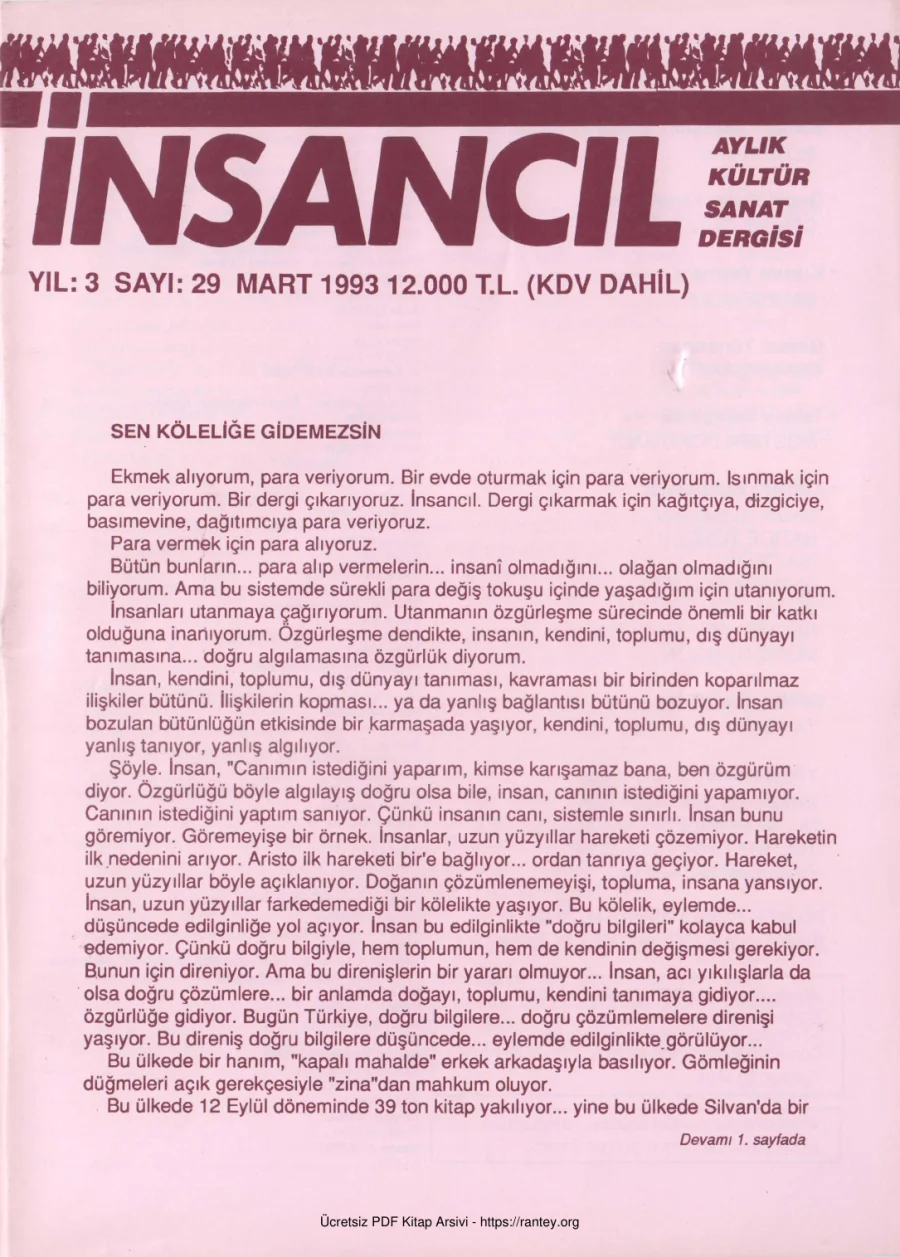 029 Mart 1993 kapak görseli