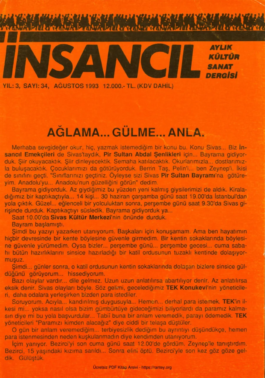 034 Ağustos 1993 kapak görseli