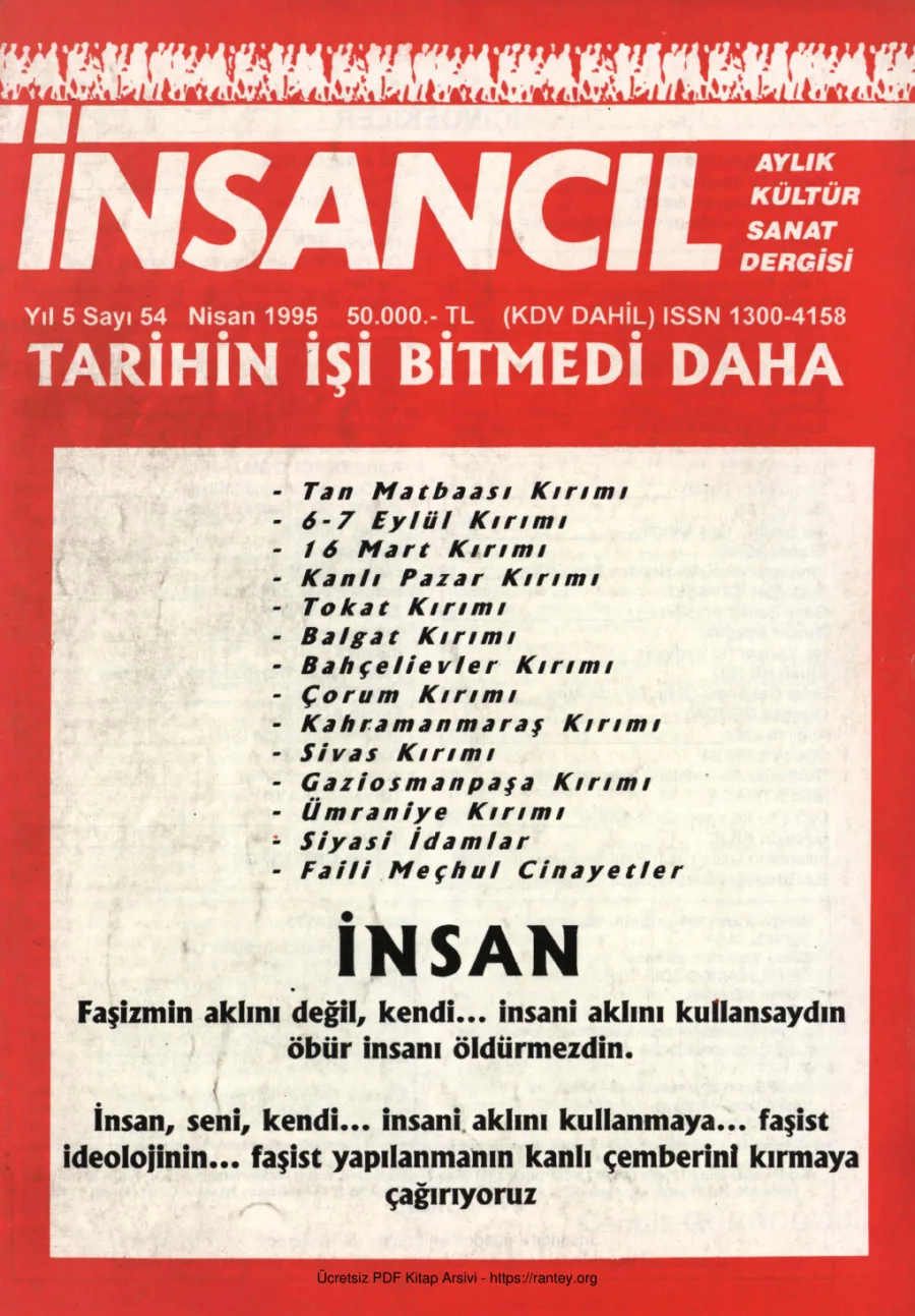 054 Nisan 1995 kapak görseli
