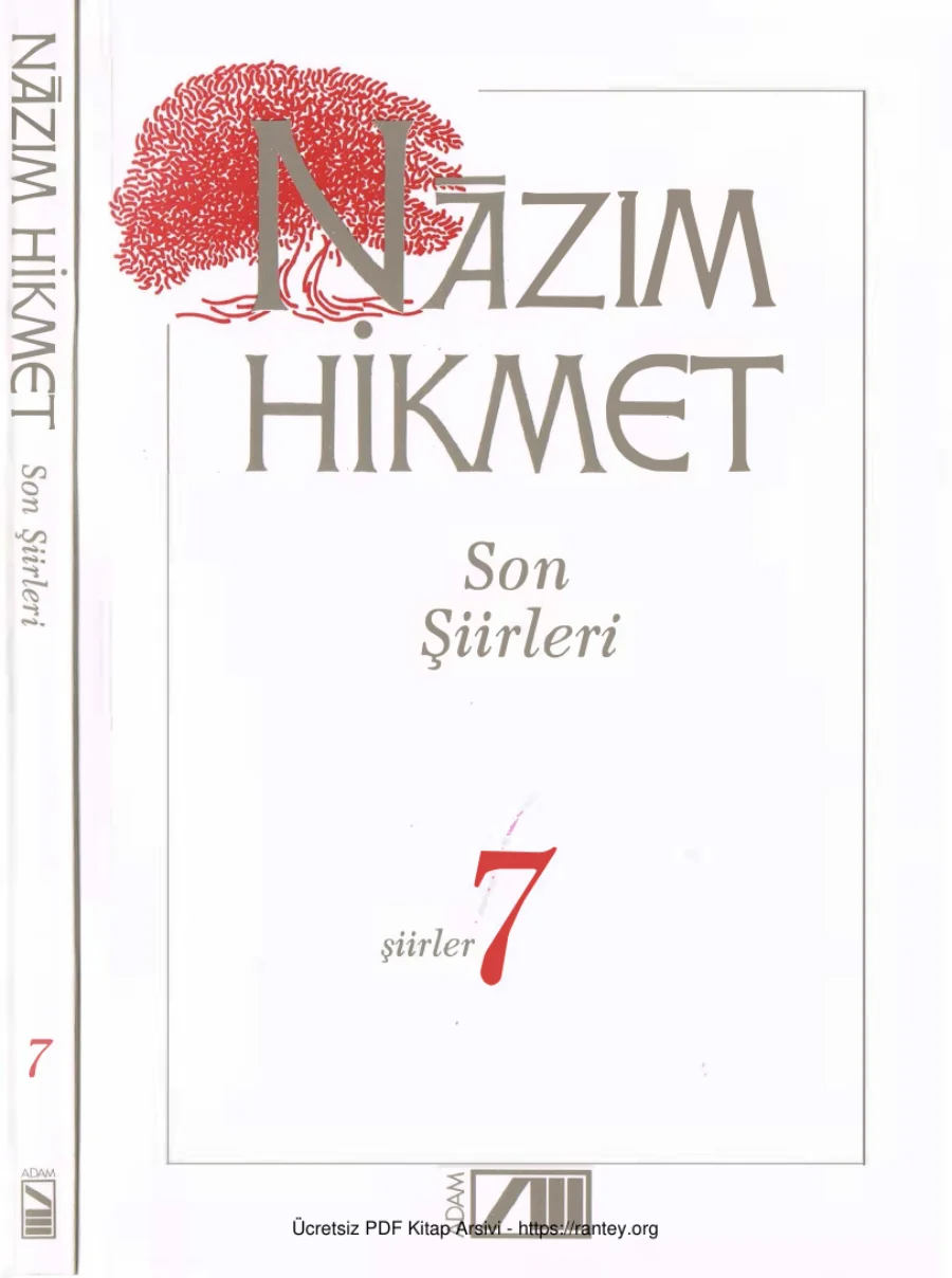 07 Son Şiirleri Adam Yayınları kapak görseli