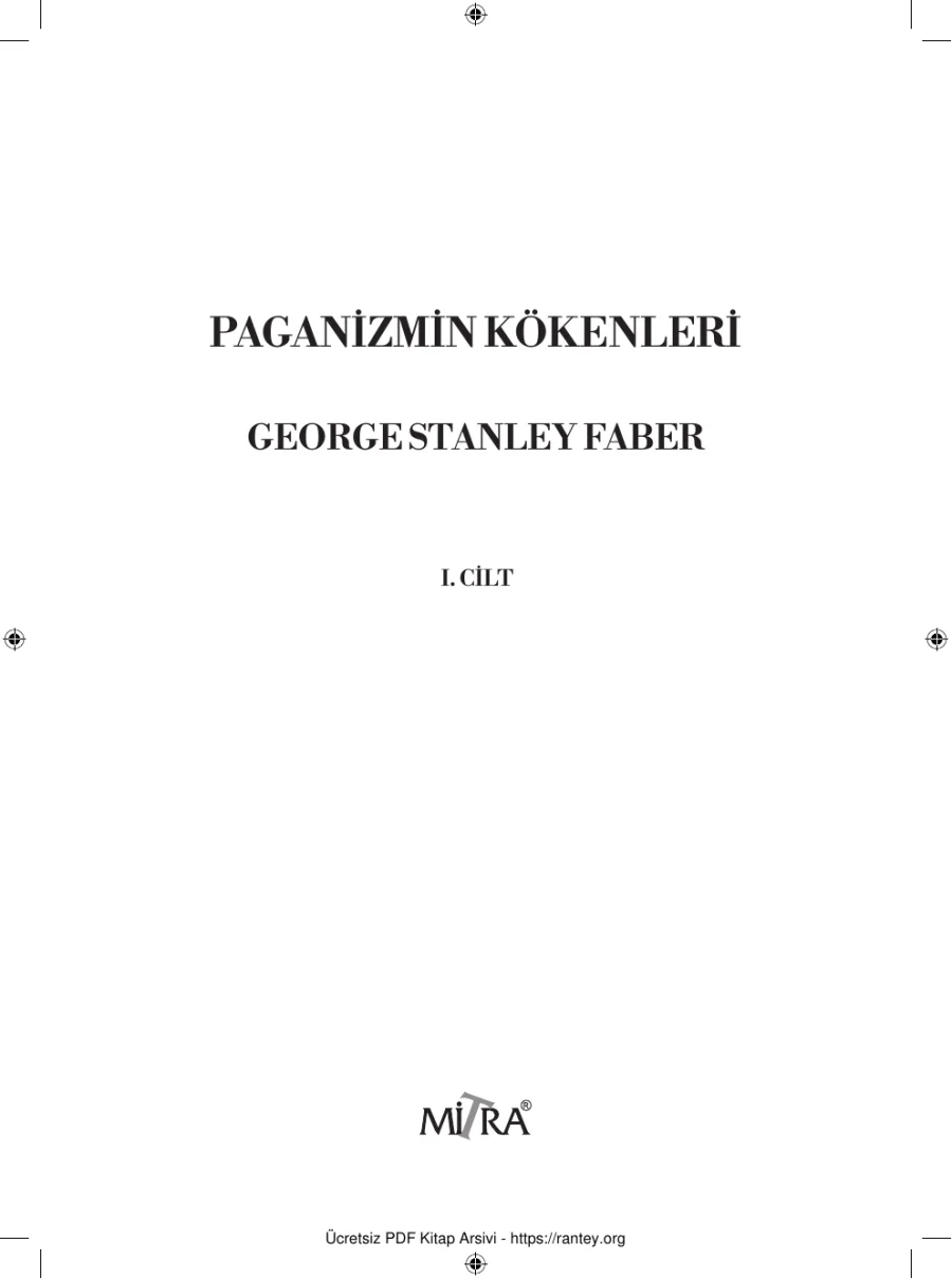 1 Paganizmin Kökenleri Mitra Yayınları kapak görseli