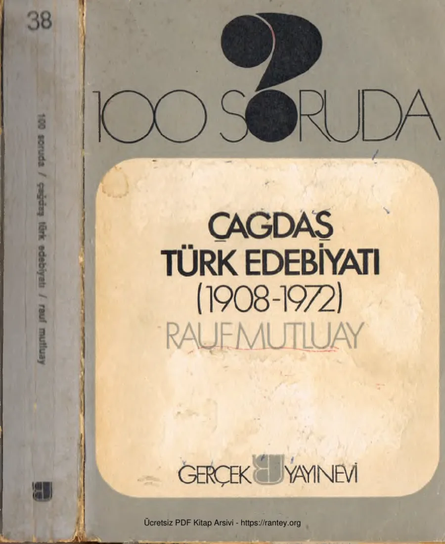 100 Soruda Çağdaş Türk Edebiyatı 1908 1972 kapak görseli