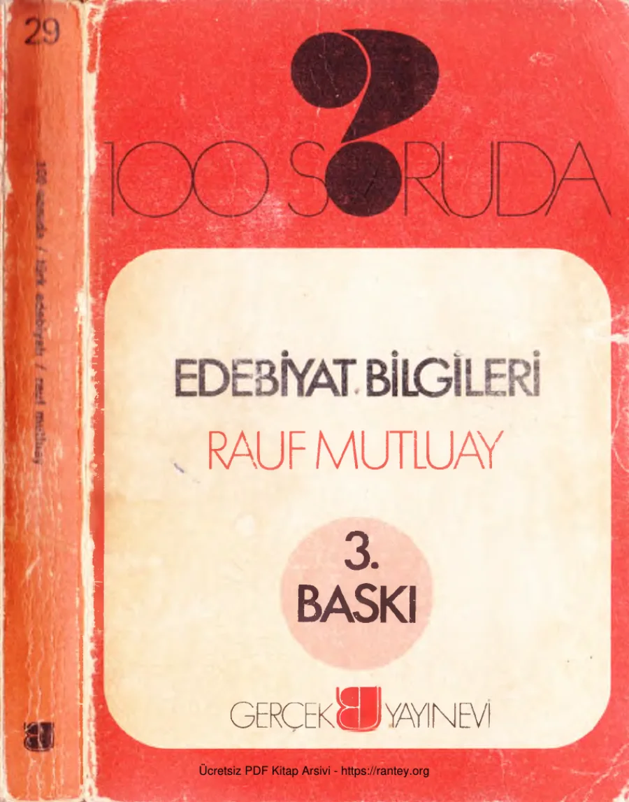 100 Soruda Edebiyat Bilgileri Gerçek Yayınları kapak görseli