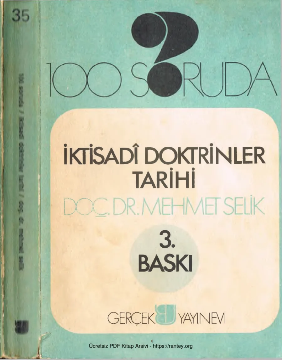 100 Soruda İktisadi Doktrinler Tarihi Gerçek Yayınları kapak görseli