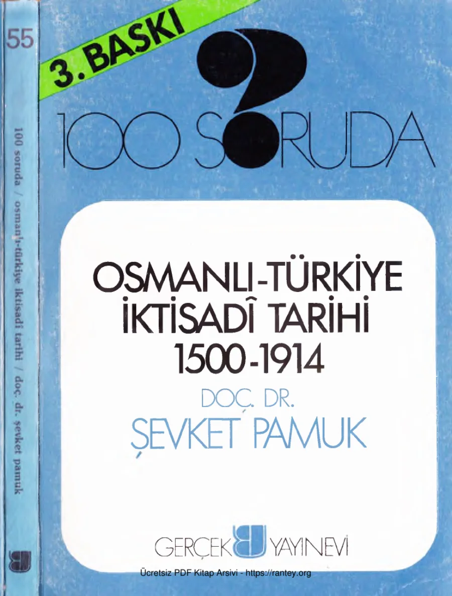 100 Soruda Osmanlı Türkiye İktisadi Tarihi 1500 1914 Gerçek Yayınları kapak görseli