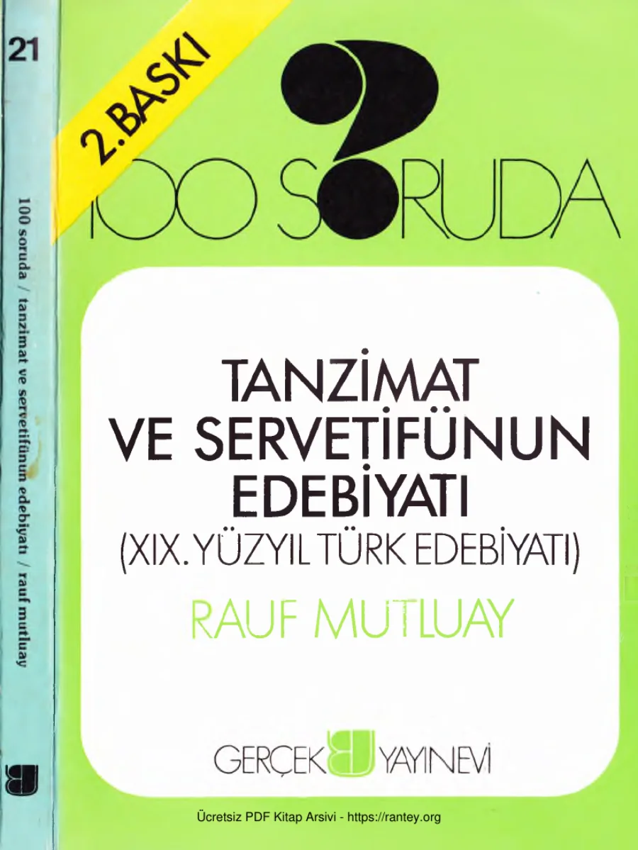 100 Soruda Tanzimat ve Servetifünun Edebiyatı Gerçek Yayınları kapak görseli