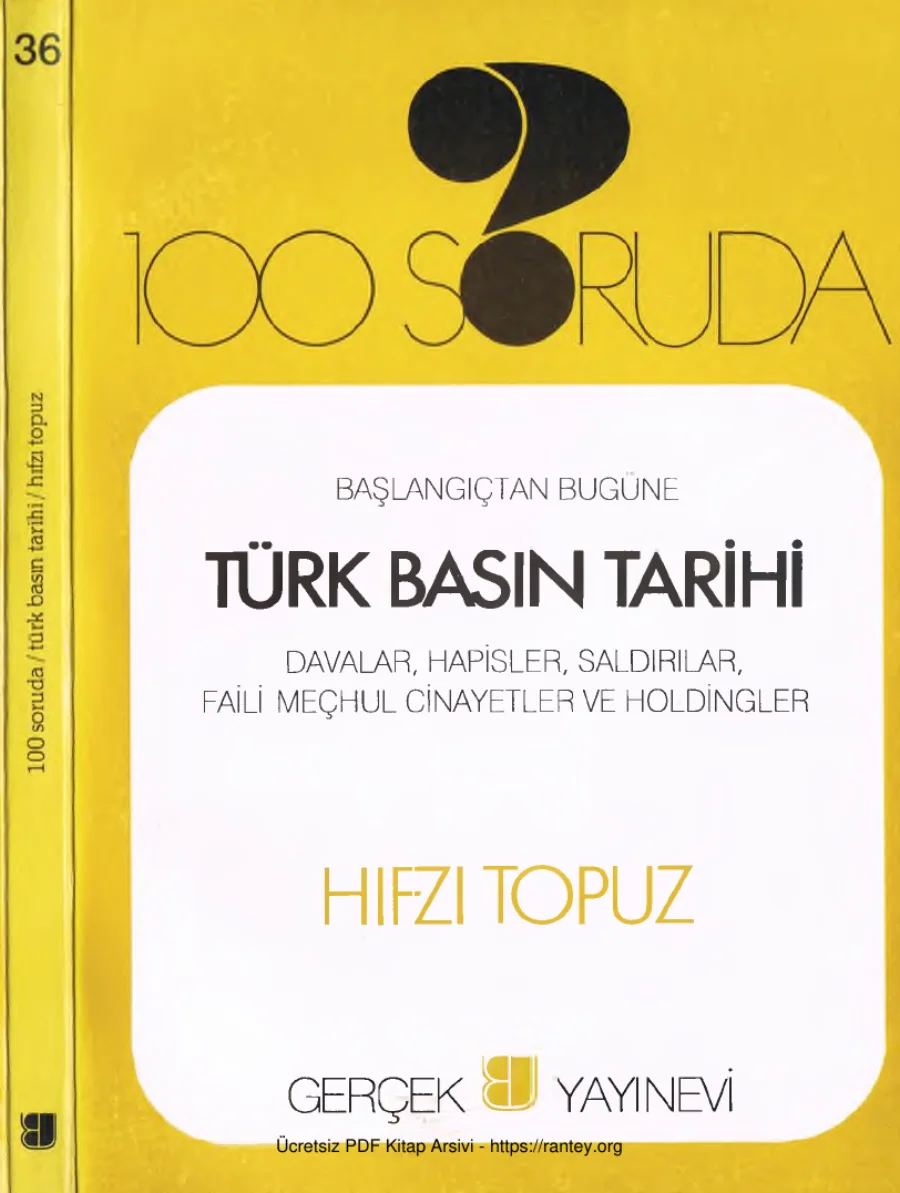 100 Soruda Türk Basın Tarihi Gerçek Yayınları kapak görseli