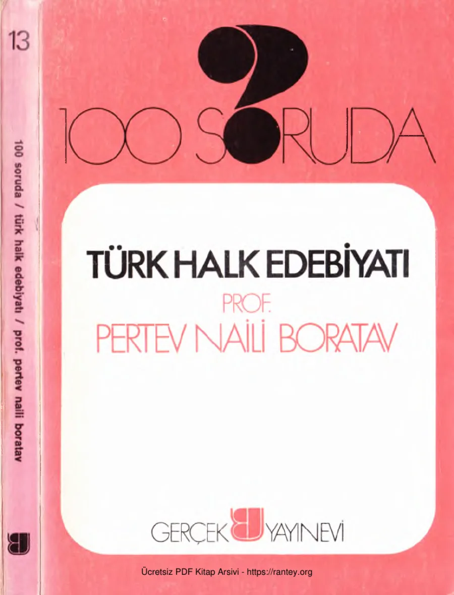 100 Soruda Türk Halk Edebiyatı Gerçek Yayınları kapak görseli