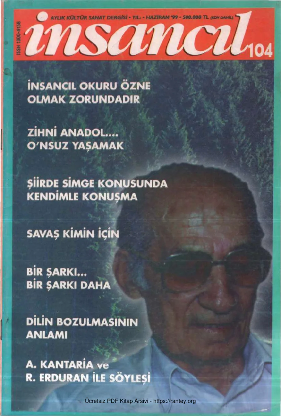104 Haziran 1999 kapak görseli