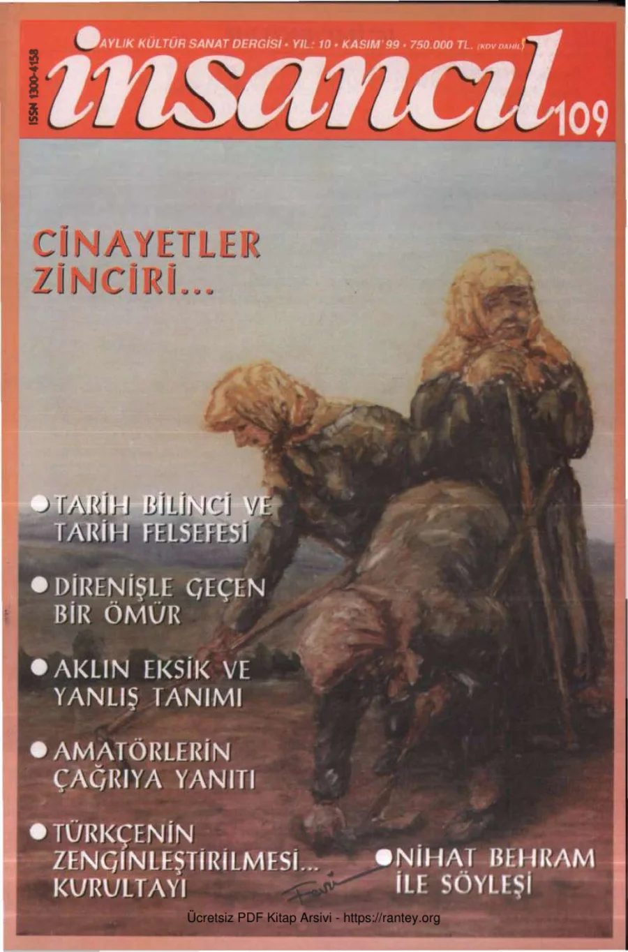 109 Kasım 1999 kapak görseli