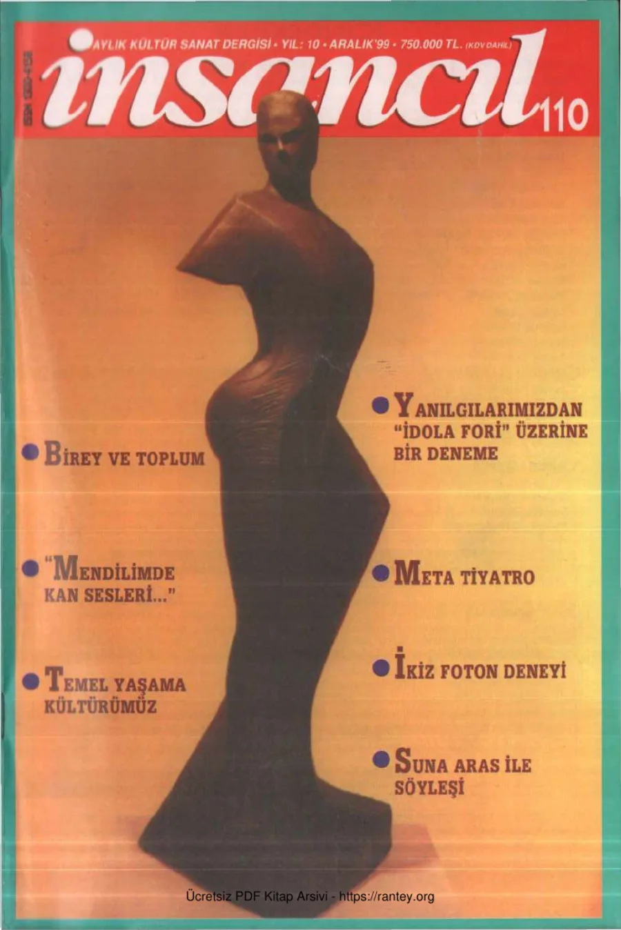 110 Aralık 1999 kapak görseli