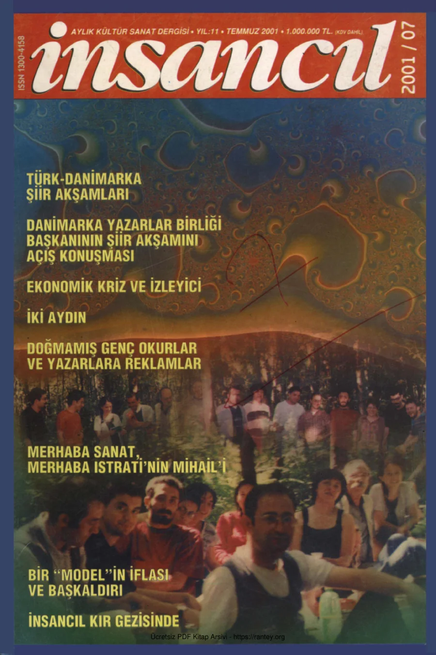 129 Temmuz 2001 kapak görseli