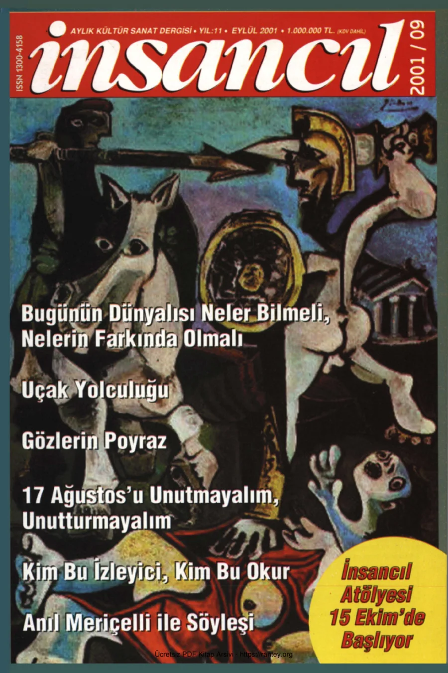 131 Eylül 2001 kapak görseli