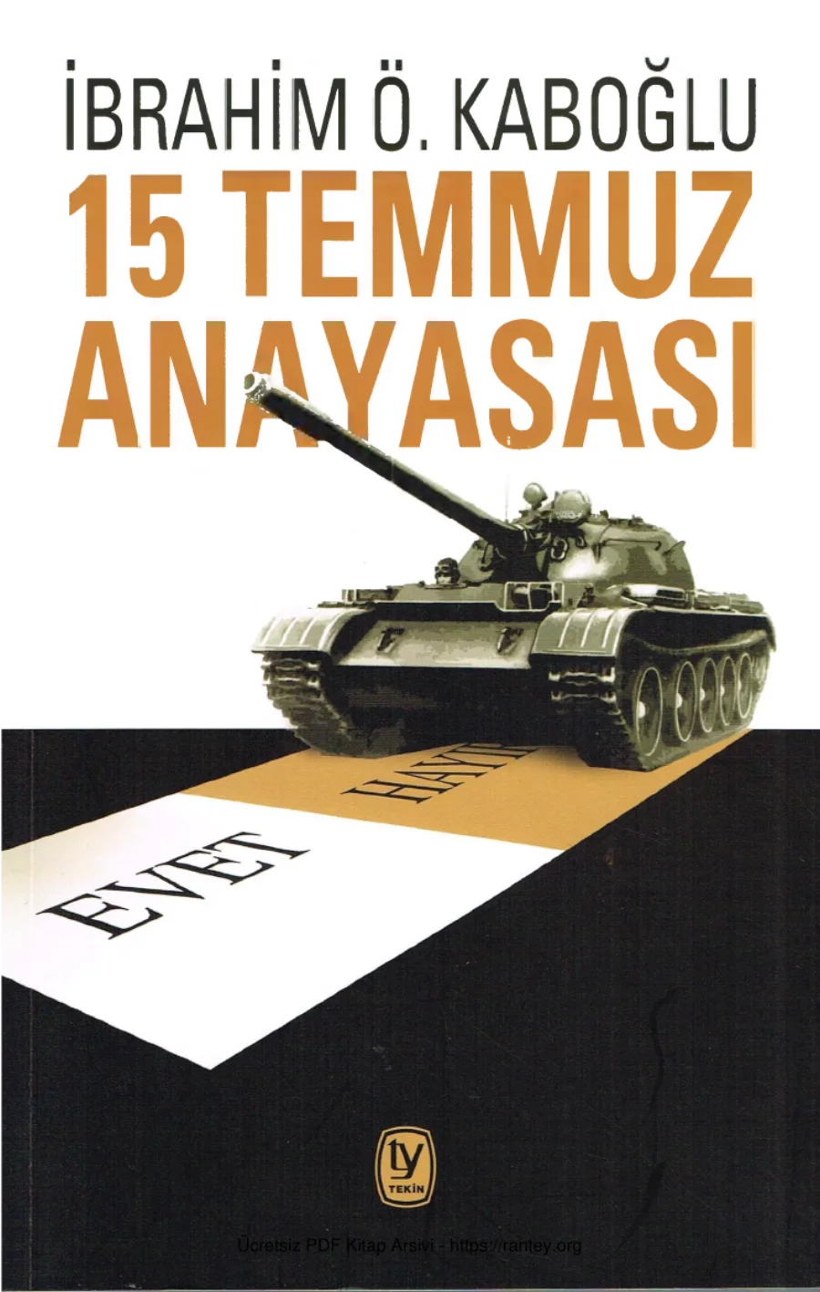 15 Temmuz Anayasası Tekin Yayınevi kapak görseli