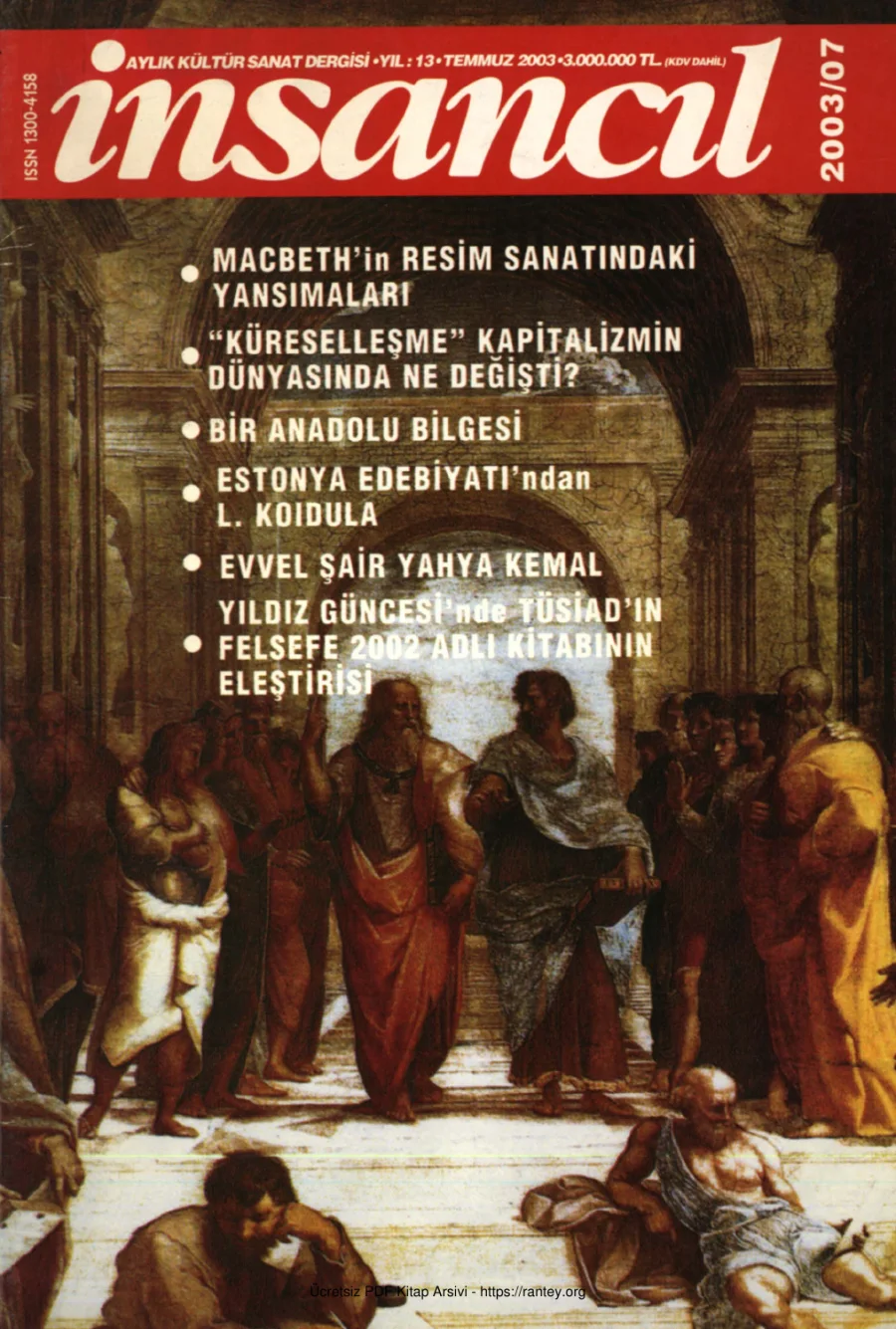 153 Temmuz 2003 kapak görseli