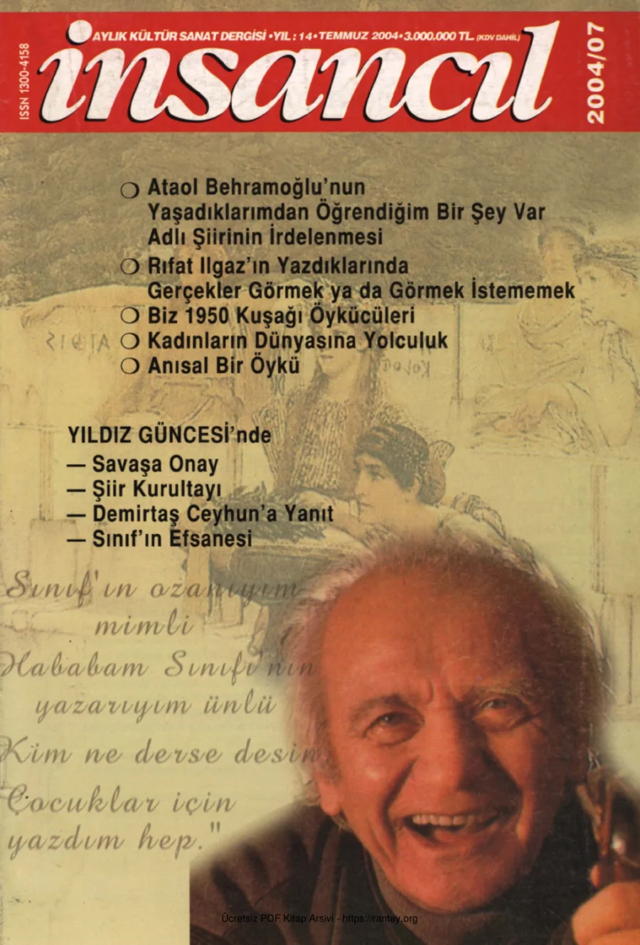 165 Temmuz 2004 kapak görseli