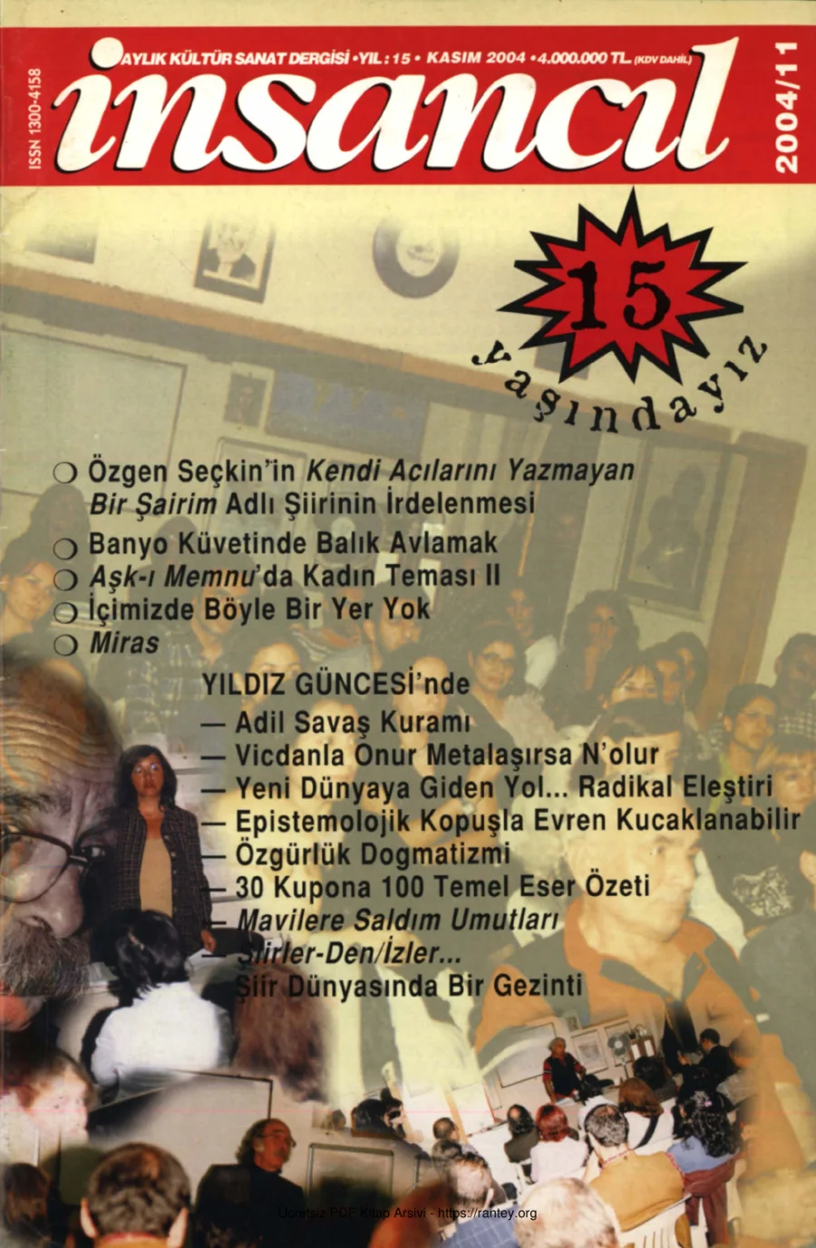 169 Kasım 2004 kapak görseli