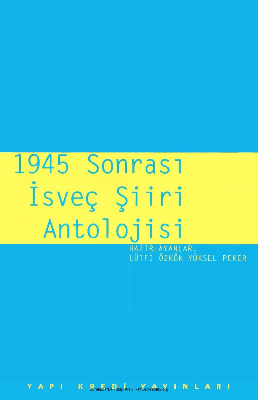 1945 Sonrası İsveç Şiiri Antolojisi kapak görseli