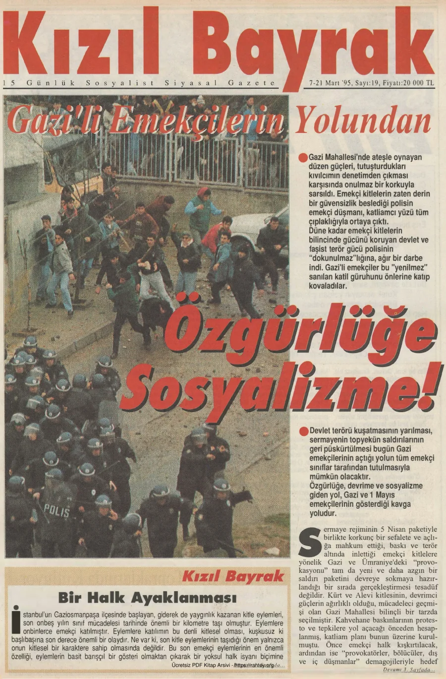 1995 Sayı 19 7 21 Mart kapak görseli