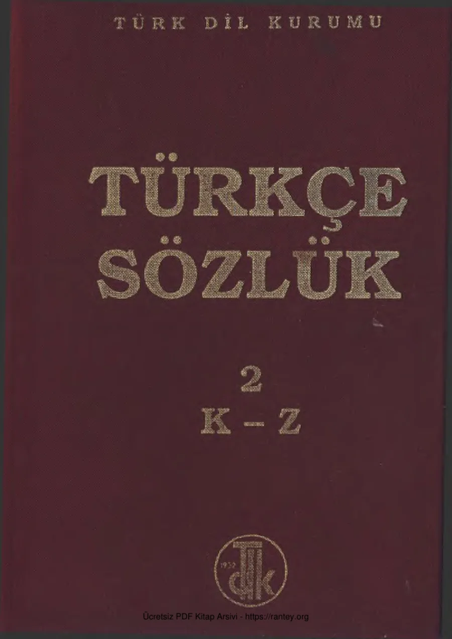 2 Cilt K Z TDK kapak görseli