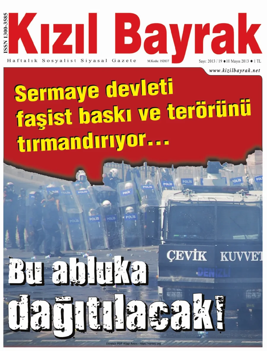 2013 Sayı 19 10 Mayıs kapak görseli