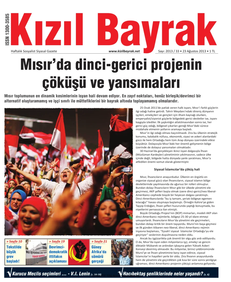 2013 Sayı 33 23 Ağustos kapak görseli