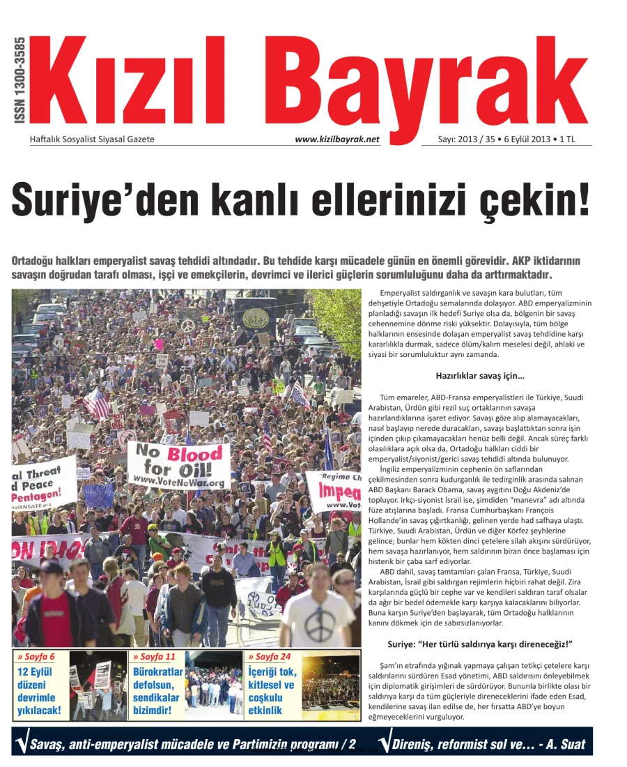 2013 Sayı 35 06 Eylül kapak görseli