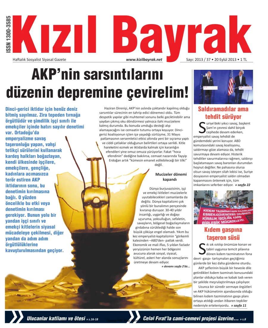 2013 Sayı 37 20 Eylül kapak görseli