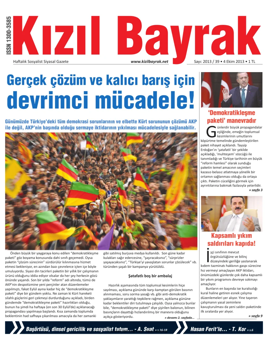 2013 Sayı 39 04 Ekim kapak görseli
