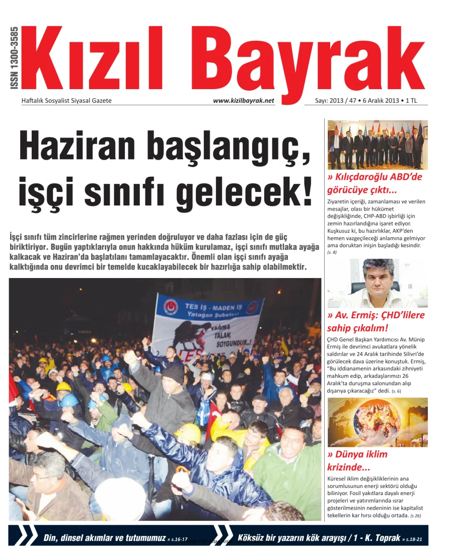 2013 Sayı 47 06 Aralık kapak görseli