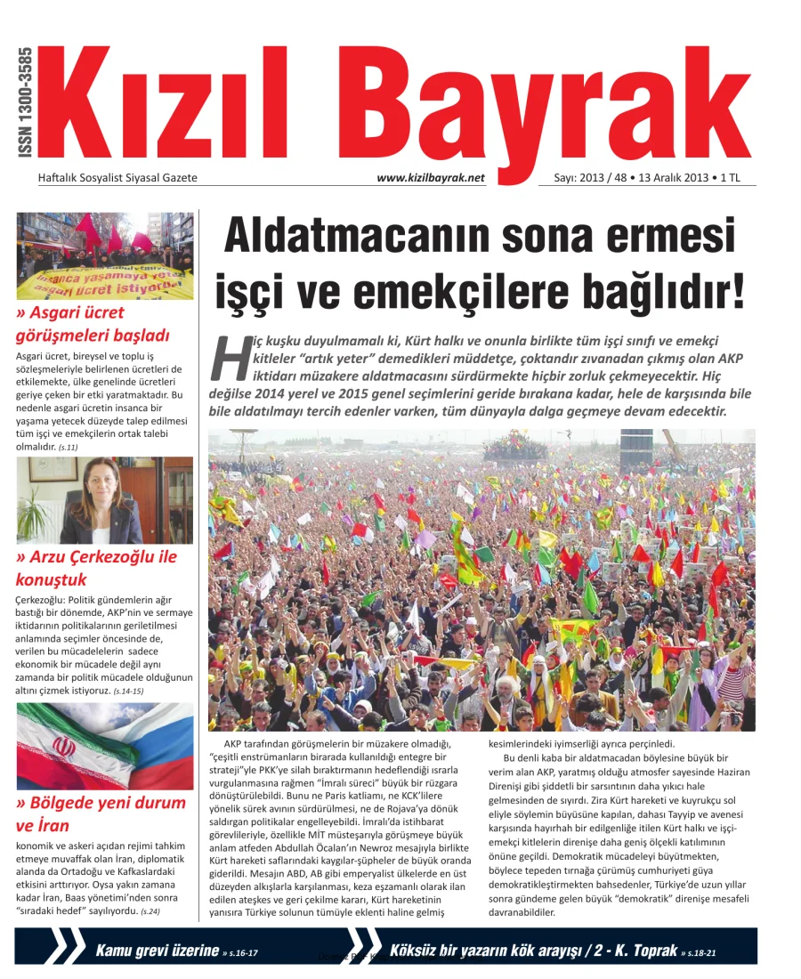2013 Sayı 48 13 Aralık kapak görseli