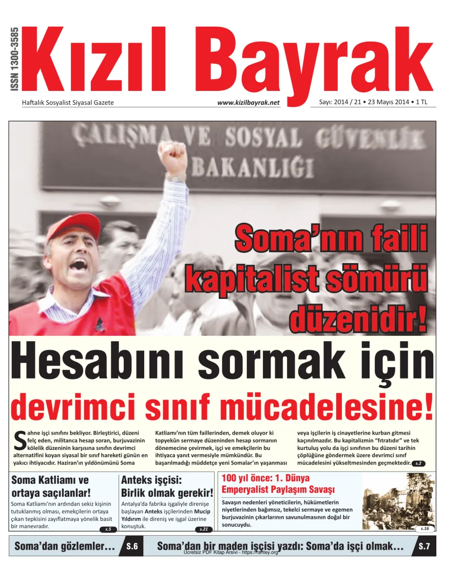 2014 Sayı 21 23 Mayıs kapak görseli