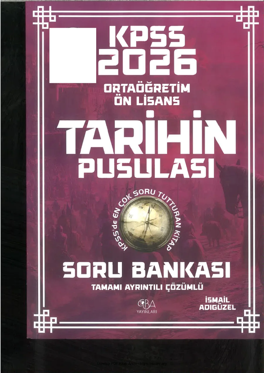 2026 CBA Ortaöğretim Ön Lisans Tarihin Pusulası Soru Bankası kapak görseli