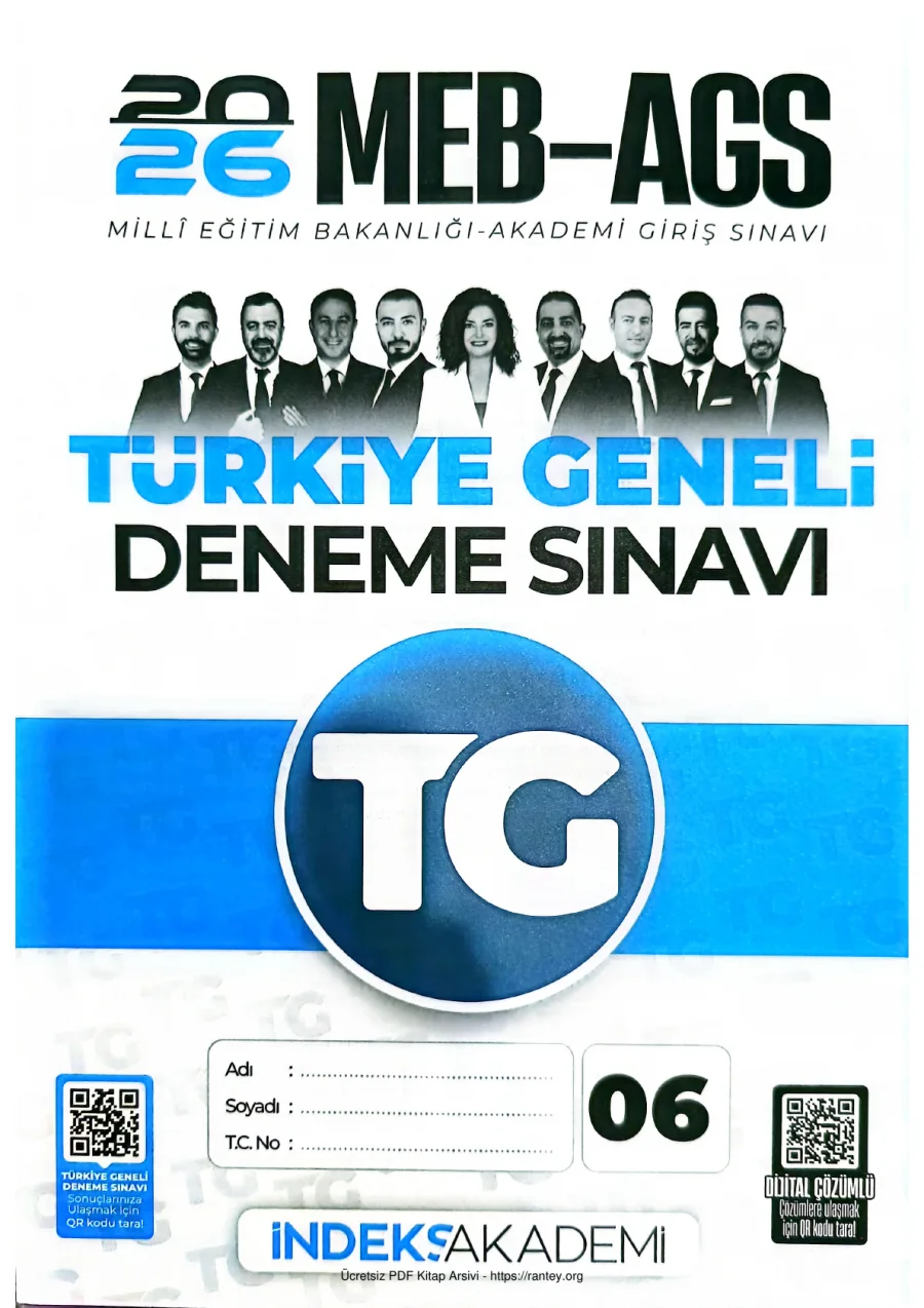 2026 MEB AGS TG TÜRKİYE GENELİ DENEME SINAVI 06 İNDEKS AKADEMİ kapak görseli