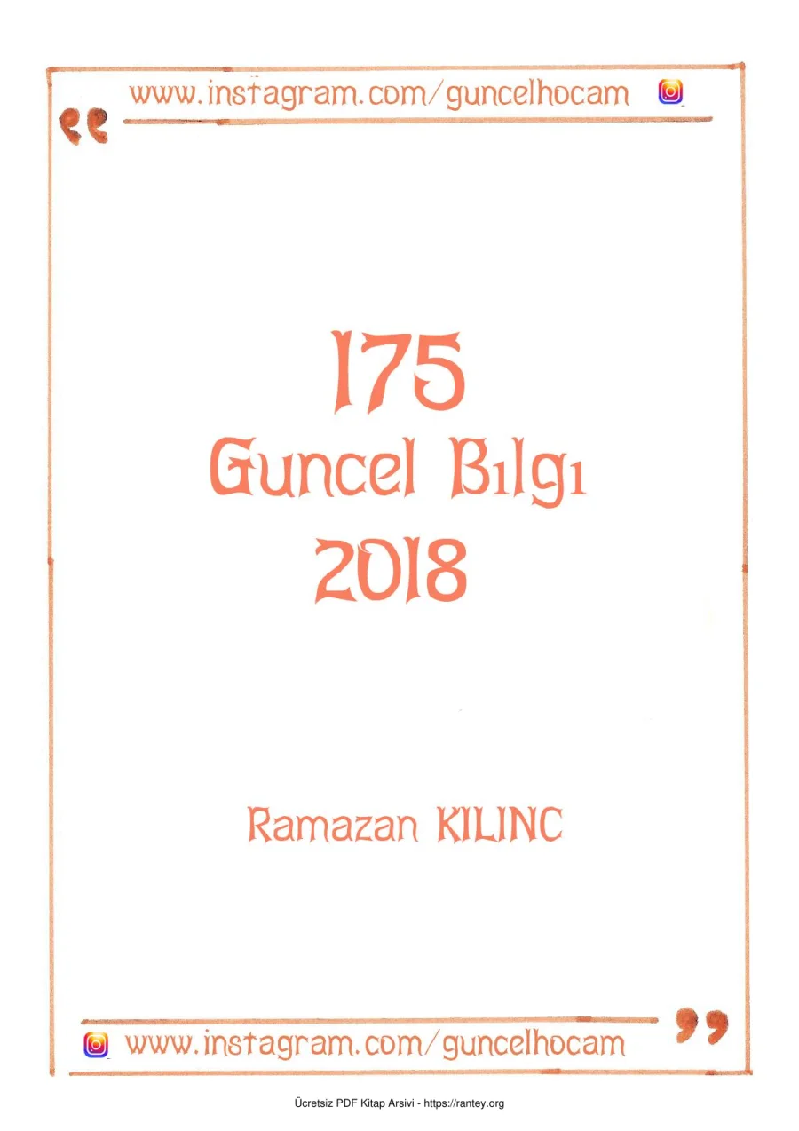 2O18 GüncelHocam kapak görseli