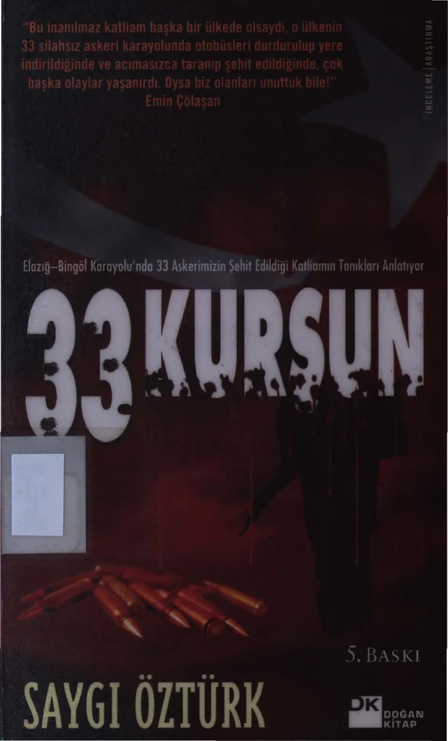 33 Kurşun kitap kapağı