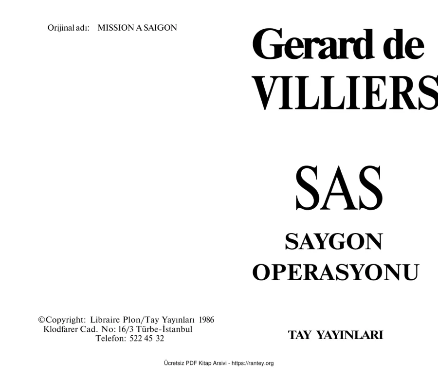 73 Saygon Operasyonu kapak görseli