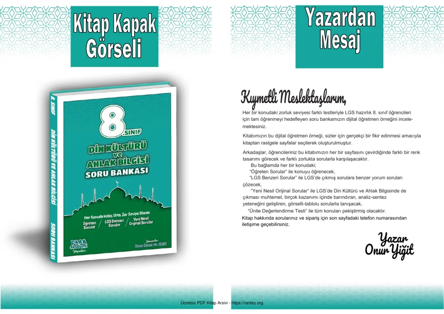 8. Sınıf Onur Hoca Soru Bankası kapak görseli