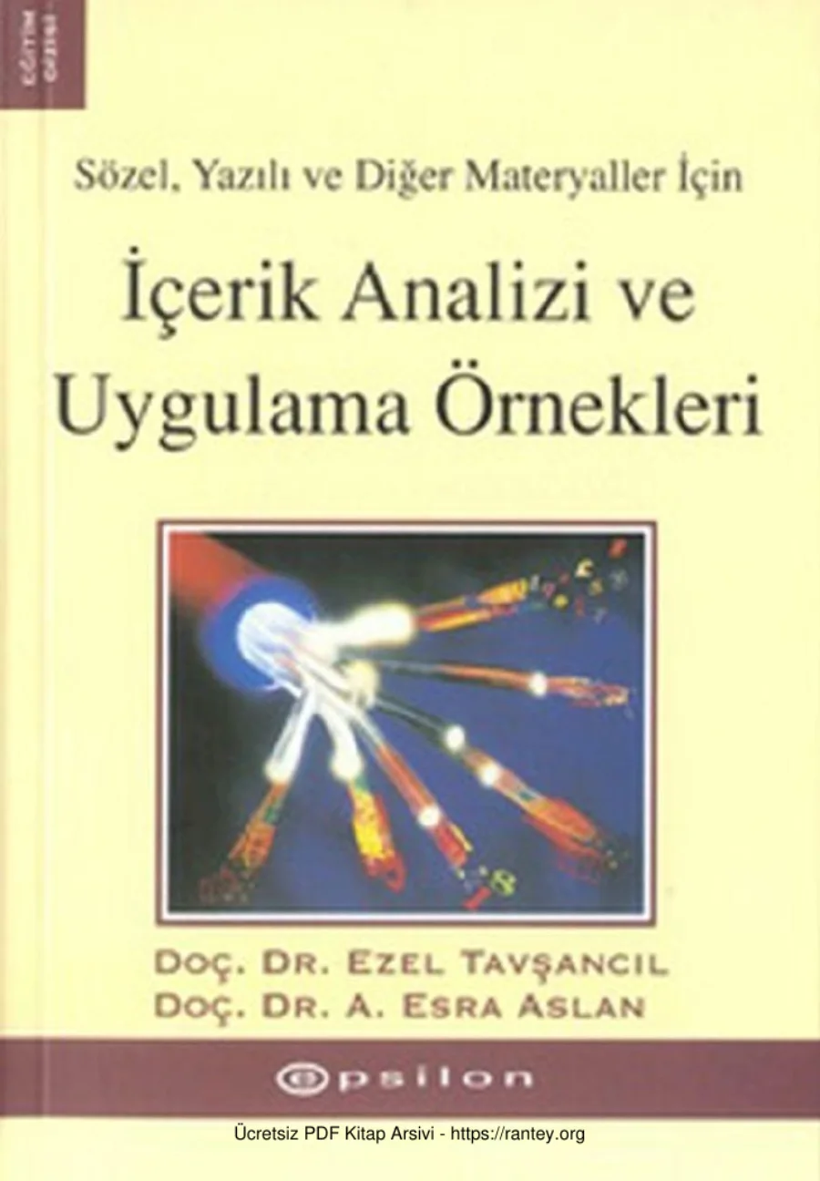 A Esra Aslan İçerik Analizi ve Uygulama Örnekleri kapak görseli