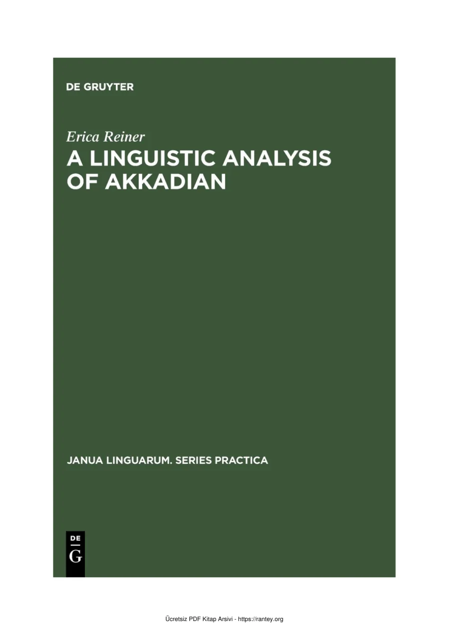 A linguistic Analysis of Akkadian kapak görseli