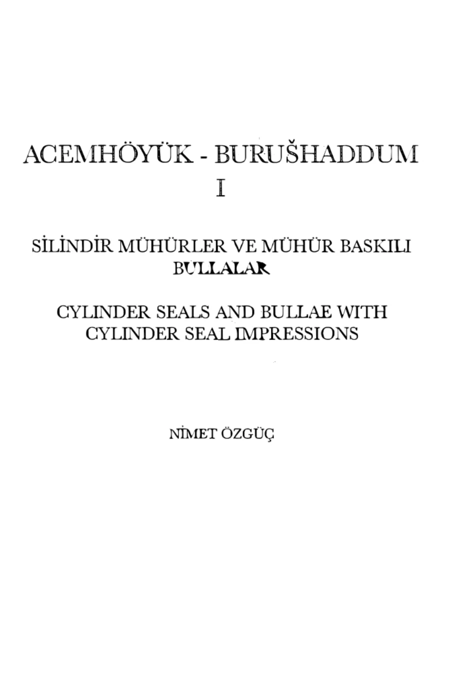 Acemhöyük kapak görseli