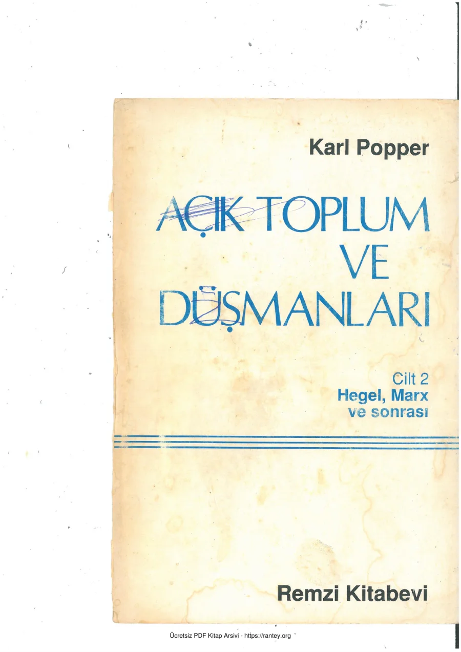 Açık Toplum ve Düşmanları 2 kapak görseli