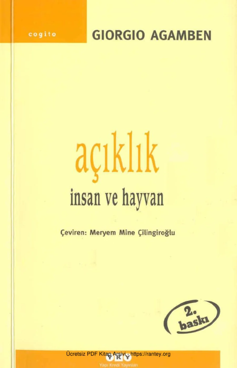 Açıklık İnsan ve Hayvan kapak görseli