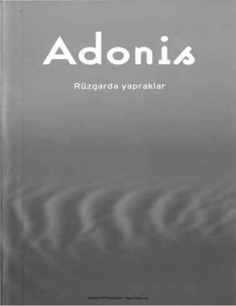 Adonis kapak görseli