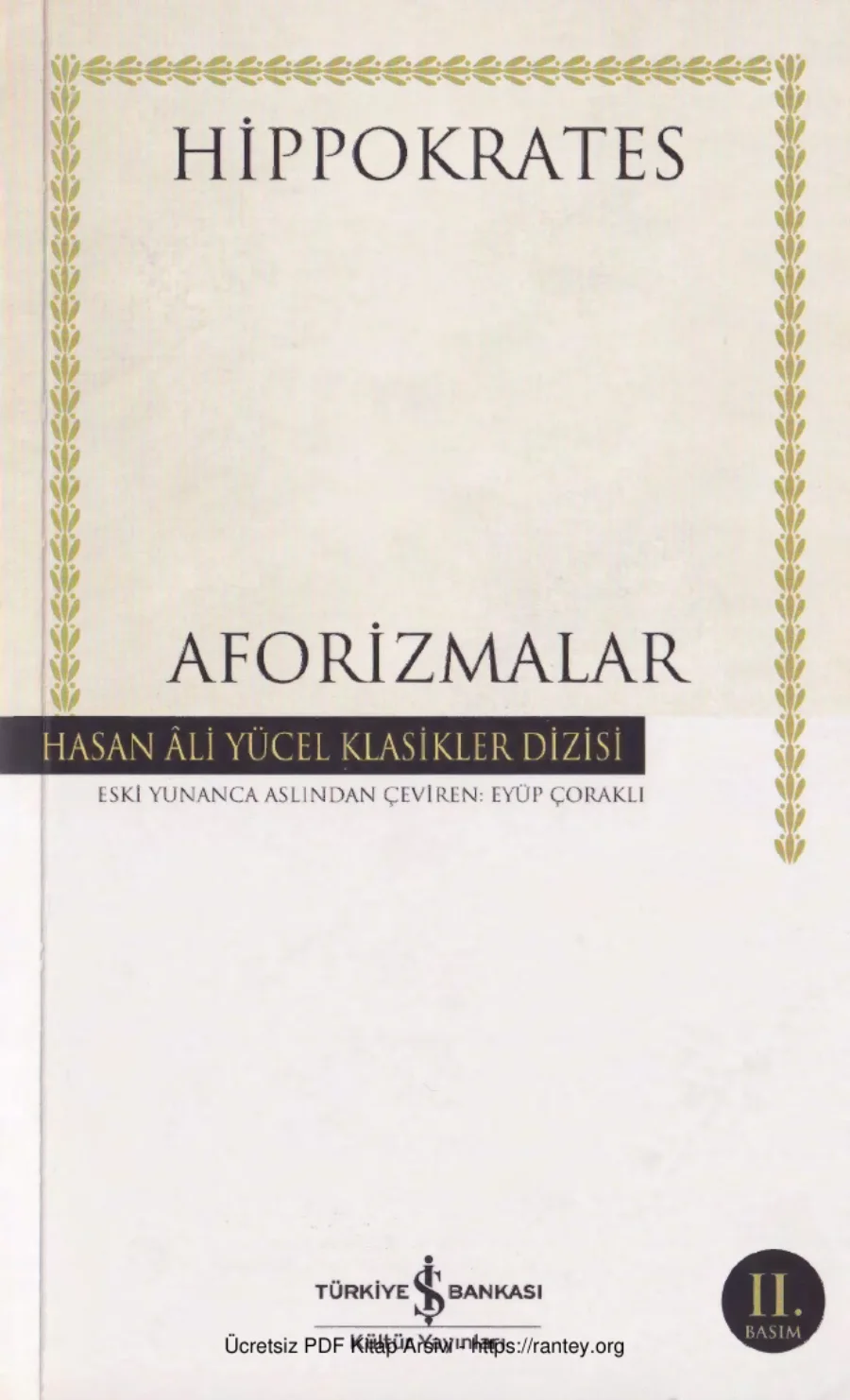 Aforizmalar kapak görseli