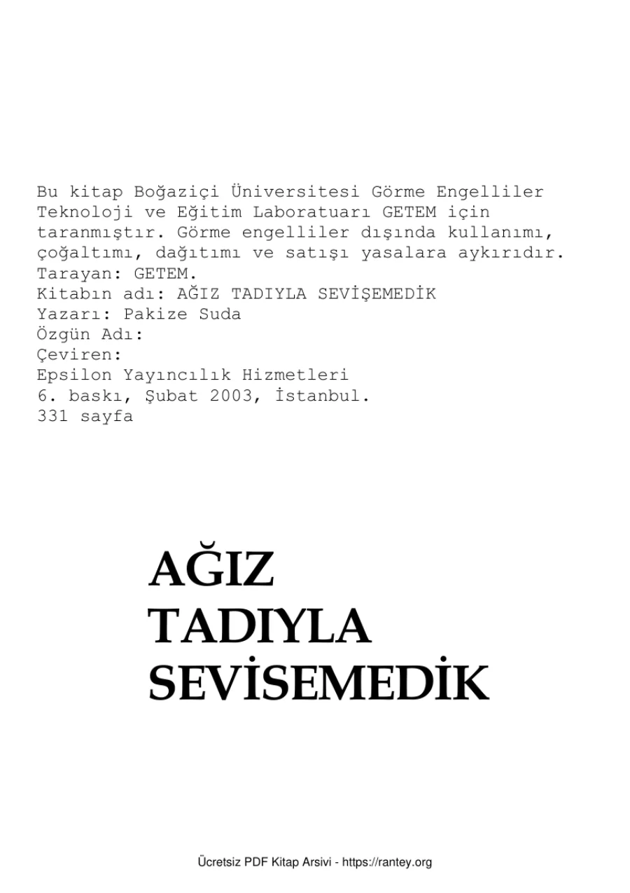 AgizTadiylaSevisemedik kapak görseli