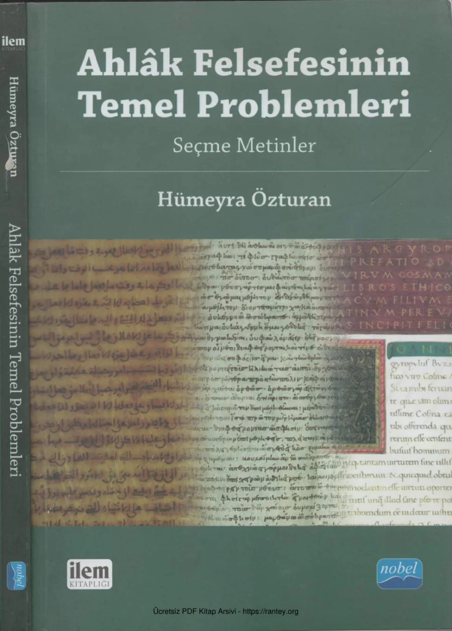 Ahlak Felsefesinin Temel Problemleri kapak görseli