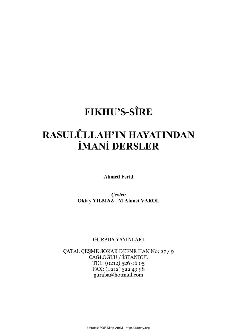 Ahmed Ferid Ebu Abdulmumin Tekin Mıhçı kapak görseli